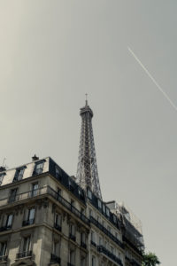 Avenue de la Bourdonnais with Eiffel Tower Avenue de la Bourdonnais with Eiffel Tower